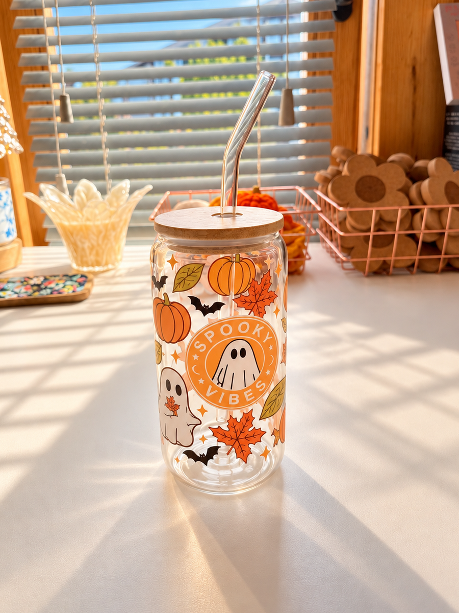 Spooky Vibes Glass Tumblr