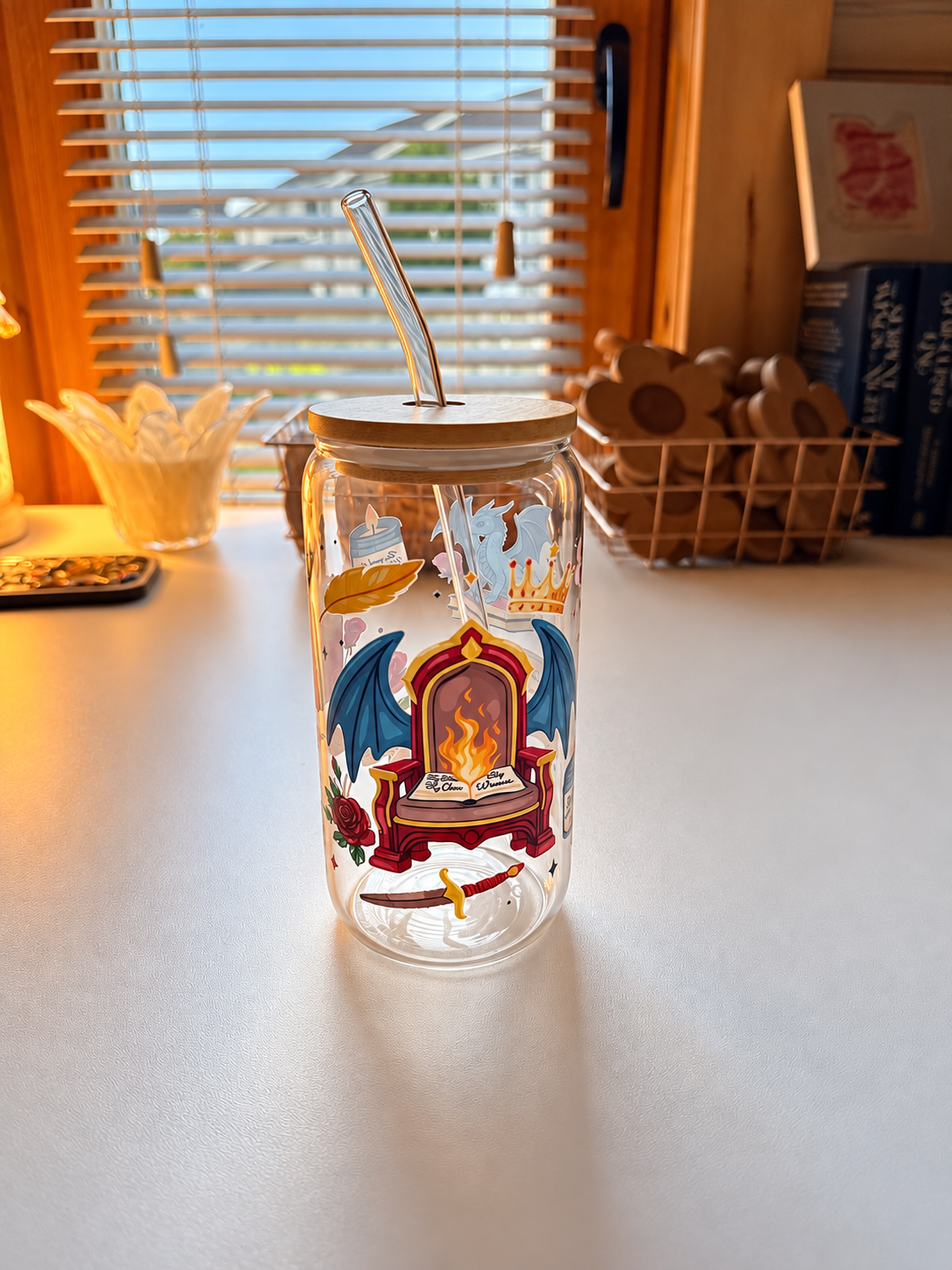 Fantasy Themed Glass Cup